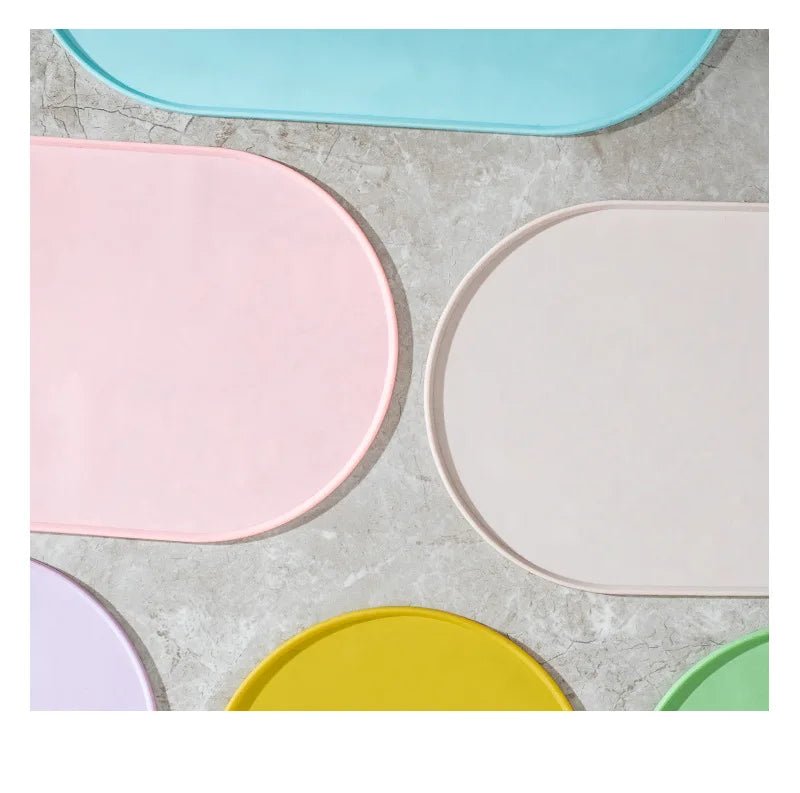Cat Feeding Mat USA Non-Slip Waterproof Pet Food Mat for Cat & Dog Bowls, Ideal for Multipet Households & Dog Owners - Ammpoure
