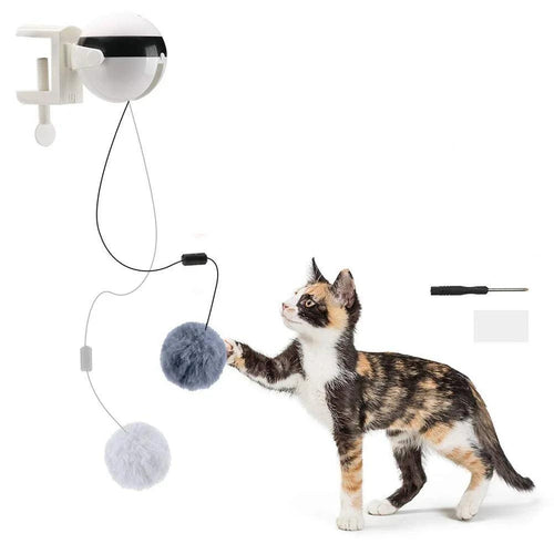 Cat Toy Electric Automatic Lifting Motion Interactive Puzzle Smart Pet Cat Teaser Ball Pet Supply Lifting Toys - Ammpoure Wellbeing 🇬🇧