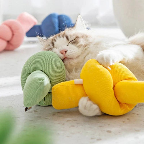 Catnip Pets Toy Cat Chew Toy Puppy Kitten Teeth Grinding Cat Plush Pillow Rustle Sound Catnip Toy Cat Kicker Toy Cats Supplies - Ammpoure Wellbeing 🇬🇧