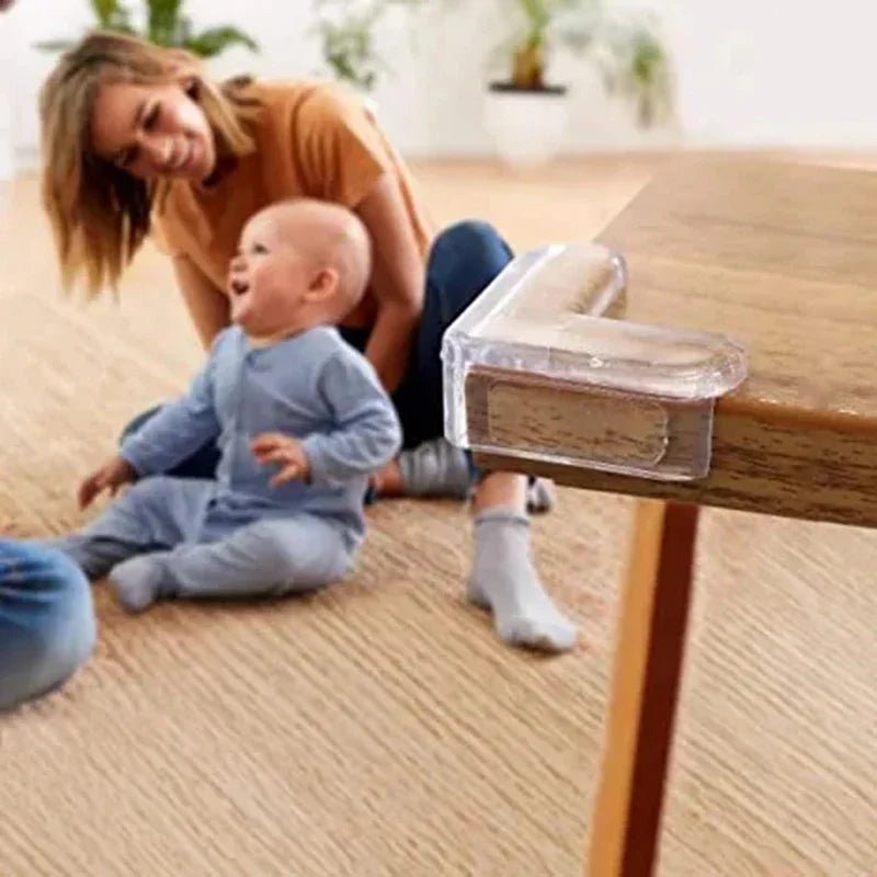 Child Baby Safety Silicone Protector Table Soft Transparent Children Anti Collision Table Corner Edge Protection Cover - Ammpoure