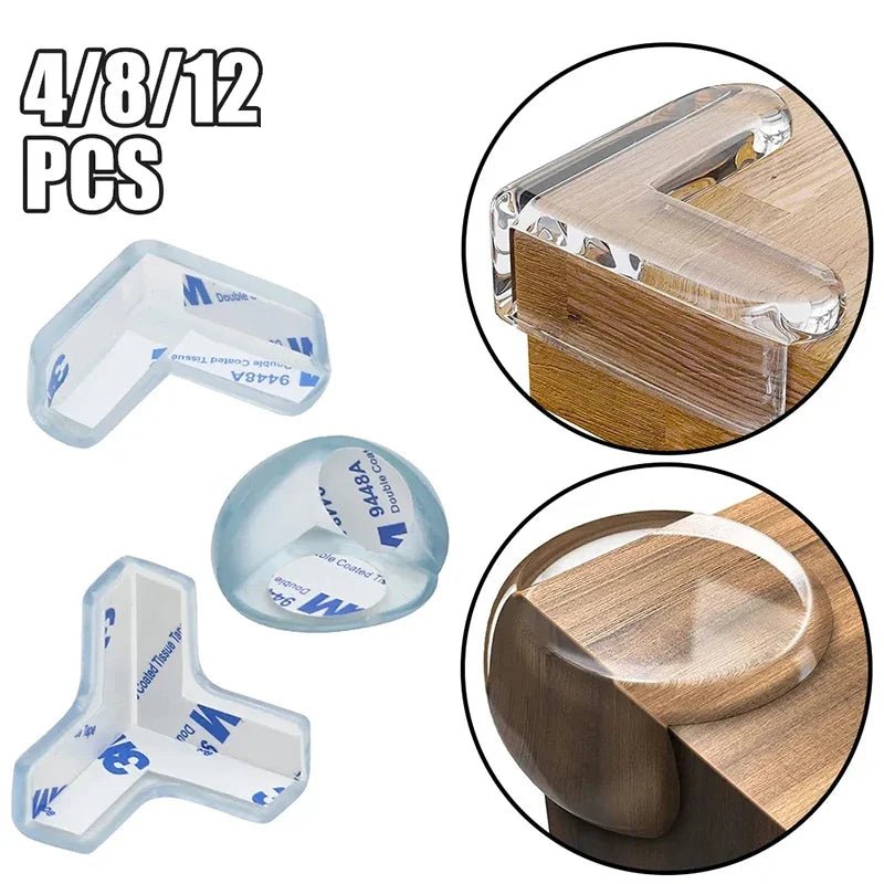 Child Baby Safety Silicone Protector Table Soft Transparent Children Anti Collision Table Corner Edge Protection Cover - Ammpoure