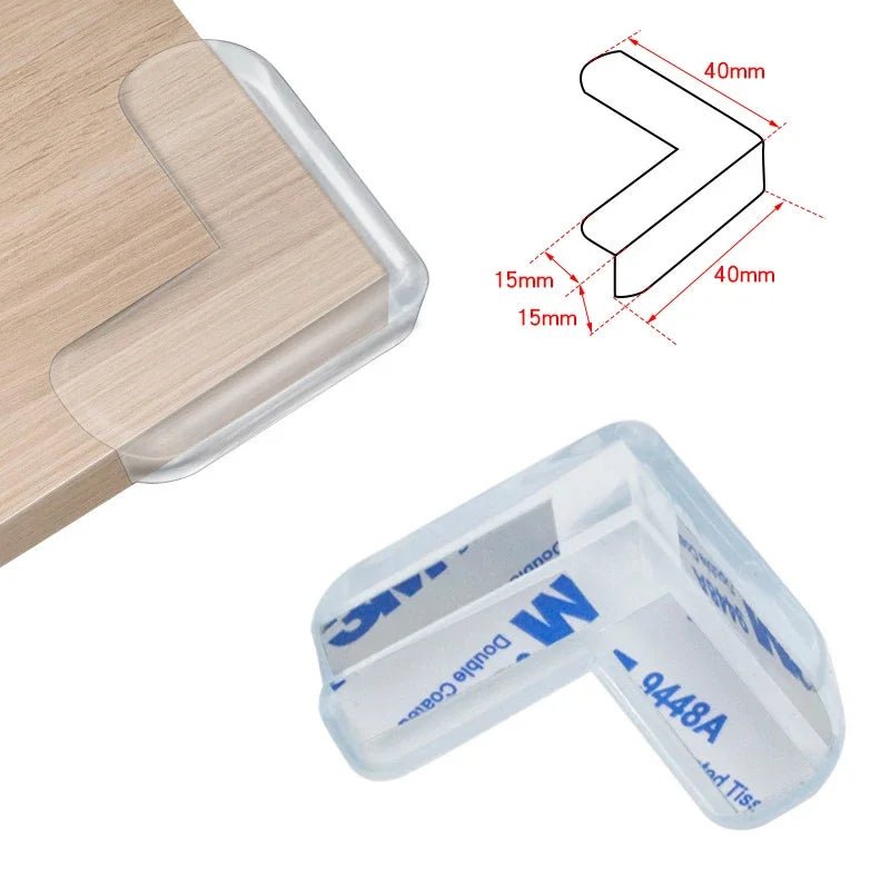 Child Baby Safety Silicone Protector Table Soft Transparent Children Anti Collision Table Corner Edge Protection Cover - Ammpoure