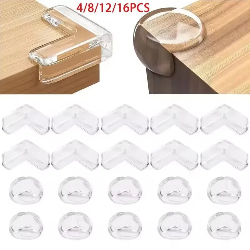 Child Baby Safety Silicone Protector Table Soft Transparent Children Anti Collision Table Corner Edge Protection Cover - Ammpoure