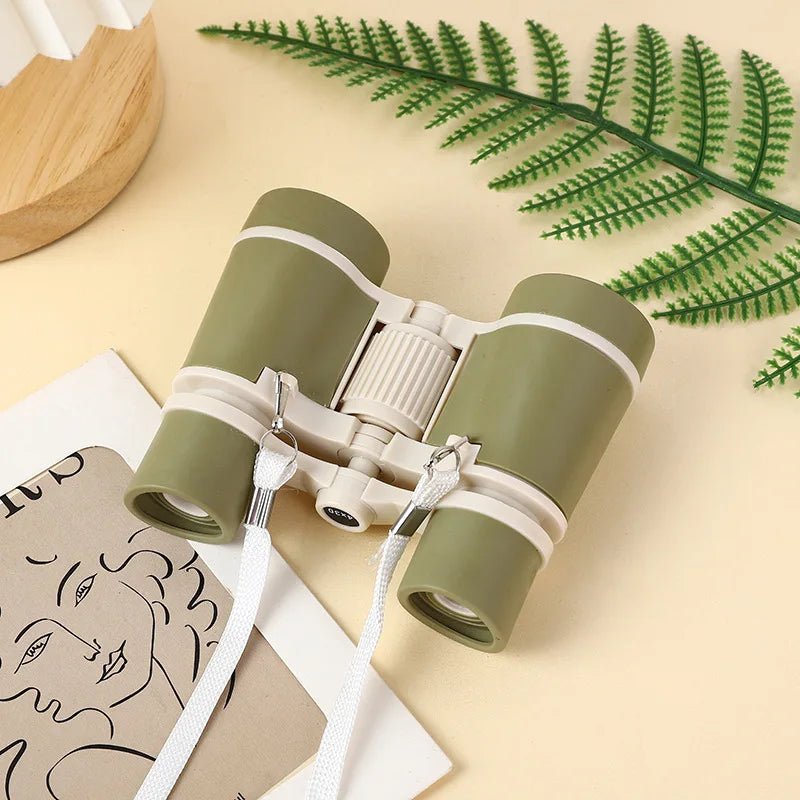 Children’s Magnification Jungle Binoculars USA Portable Shockproof Telescope & Magnifying Glass for Birthday Gifts, Hiking & Camping - Ammpoure