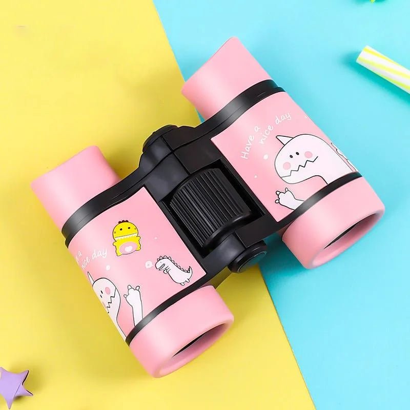 Children’s Magnification Jungle Binoculars USA Portable Shockproof Telescope & Magnifying Glass for Birthday Gifts, Hiking & Camping - Ammpoure