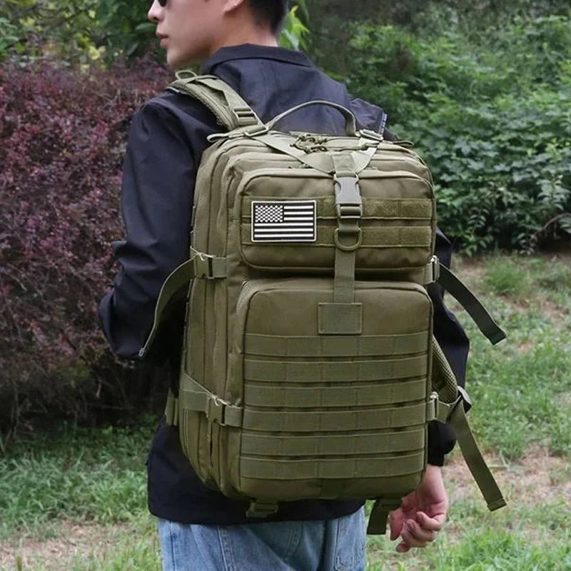 Climbing Outdoor Camouflage USA Backpack Men Bag Sports Travel Backpack Men Tactical Backpack Large Capacity Men Bags - Ammpoure