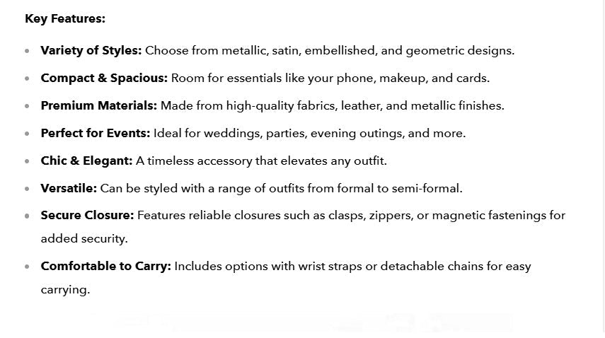 Clutch bags for women UK - Ammpoure