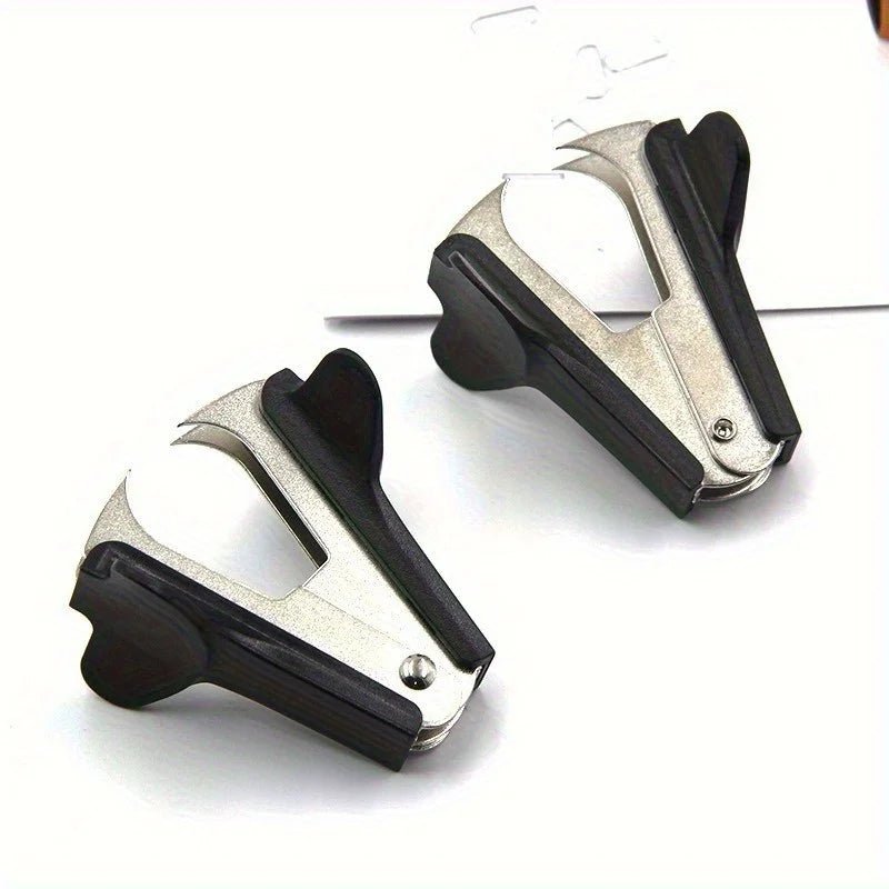 Compact Heavy-Duty Iron Stapler & Staple Remover Canada Ergonomic Black Handle Office Stapling Tool for Home & Professional Use - Ammpoure