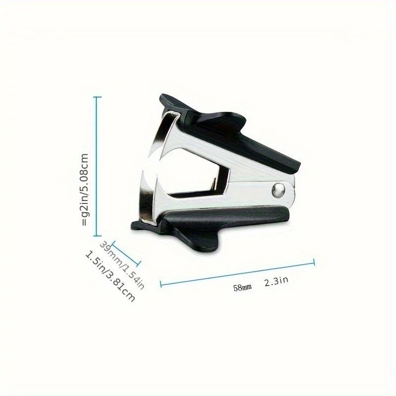 Compact Heavy-Duty Iron Stapler & Staple Remover Canada Ergonomic Black Handle Office Stapling Tool for Home & Professional Use - Ammpoure