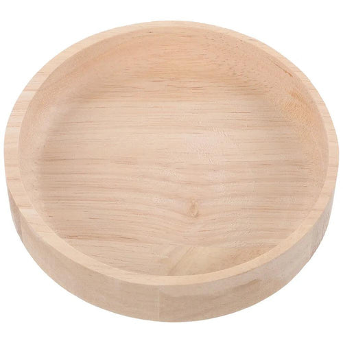Container Pet Accessories Wear-resistant Chinchilla Bowl Small Food Dish Hamster Accessory Wood Rat Oak Household Feeding Guinea - Ammpoure Wellbeing 🇬🇧