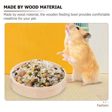 Load image into Gallery viewer, Container Pet Accessories Wear-resistant Chinchilla Bowl Small Food Dish Hamster Accessory Wood Rat Oak Household Feeding Guinea - Ammpoure Wellbeing 🇬🇧
