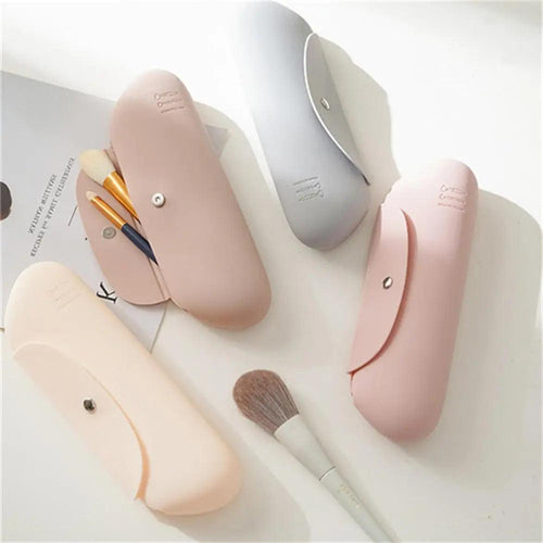 Cosmetic Bag Makeup Brush Storage Bag Portable Travel Wash Toiletries Organizer Silicone Waterproof Dirt-resistant 2023 New - Ammpoure Wellbeing 🇬🇧