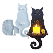 Load image into Gallery viewer, Crystal Resin Mold Magic Cat Wall Candlestick Home Decoration Silicone Mold - Ammpoure Wellbeing
