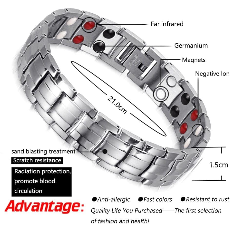 Deal: Blood pressure monitor LCD Automatic + Gold Plated Blood pressure bracelet for men women UK - Ammpoure