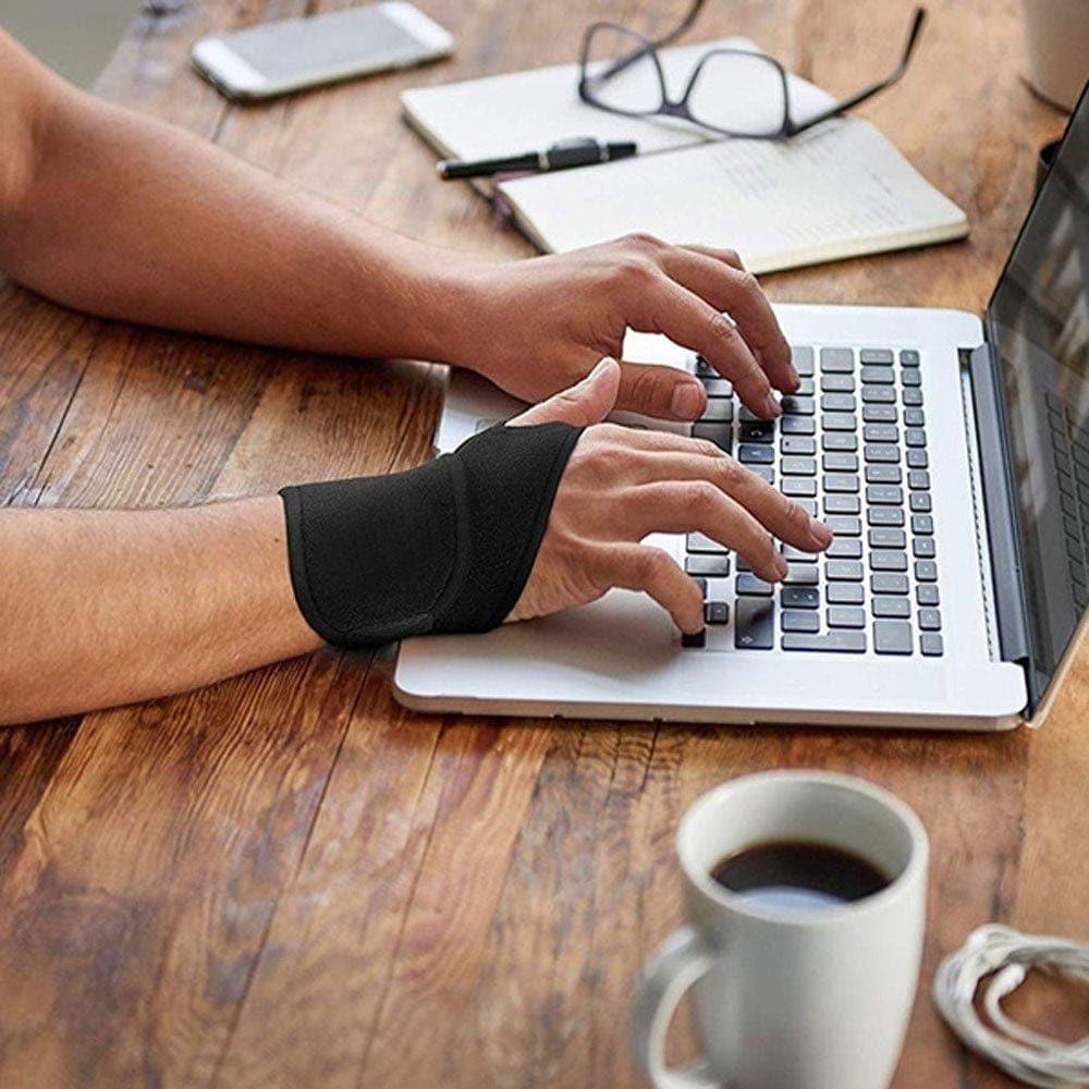 Deals: 1pair Carpal Tunnel Wrist Brace + Knee Support Brace Protector UK - Pair - Ammpoure