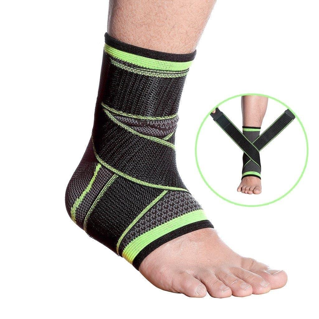 Deals: 2 Pieces Breathable Bandage Compression Sleeve Elbow Brace + Ankle brace for sprain strap bandage UK - Ammpoure
