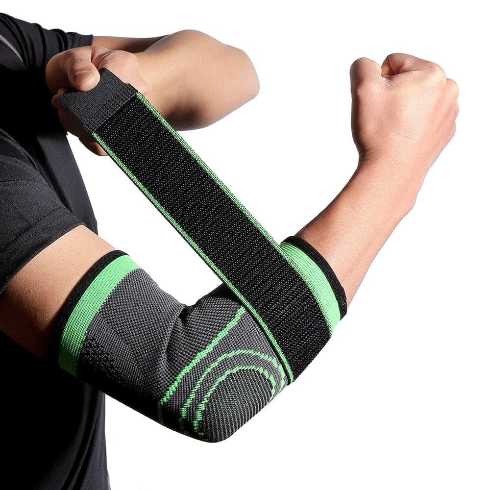 Deals: 2 Pieces Breathable Bandage Compression Sleeve Elbow Brace + Ankle brace for sprain strap bandage UK - Ammpoure