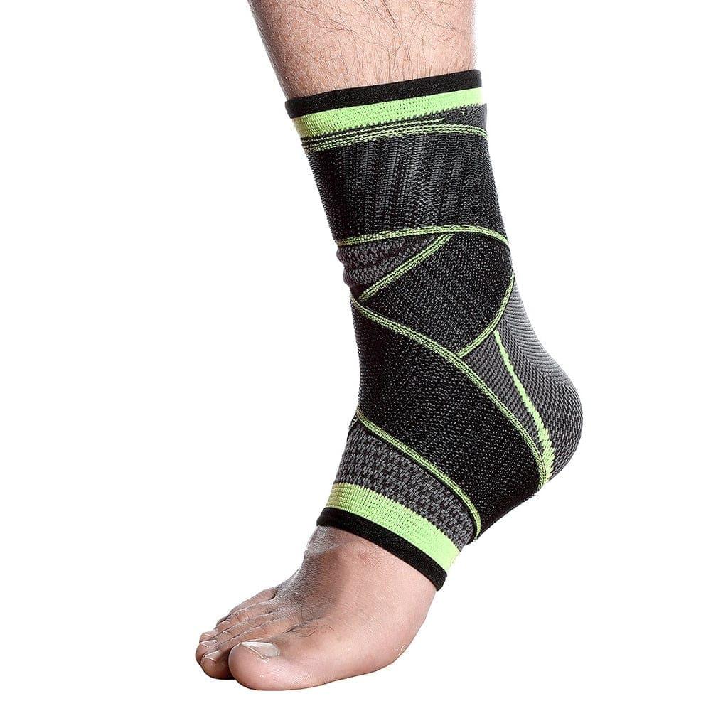 Deals: 2 Pieces Breathable Bandage Compression Sleeve Elbow Brace + Ankle brace for sprain strap bandage UK - Ammpoure
