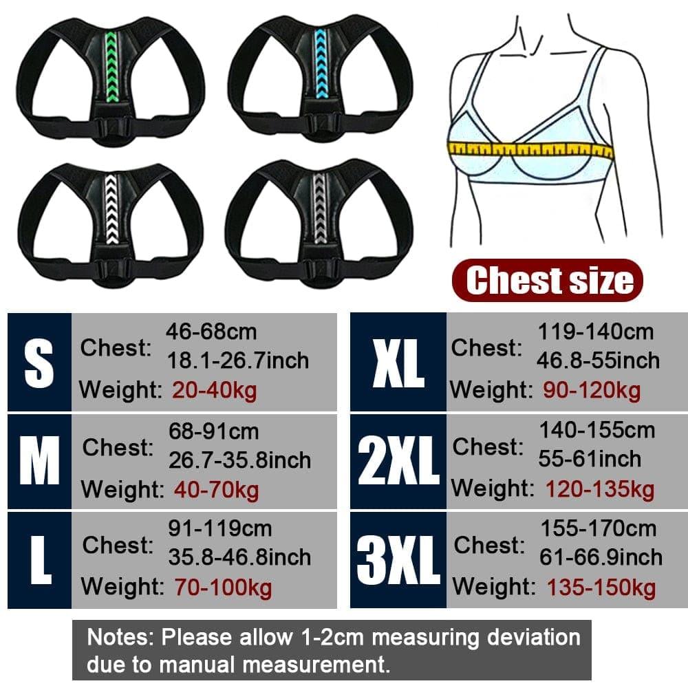 Deals: Adjustable Back Shoulder Posture Corrector Belt + Running waist bag for Men Women UK - Ammpoure