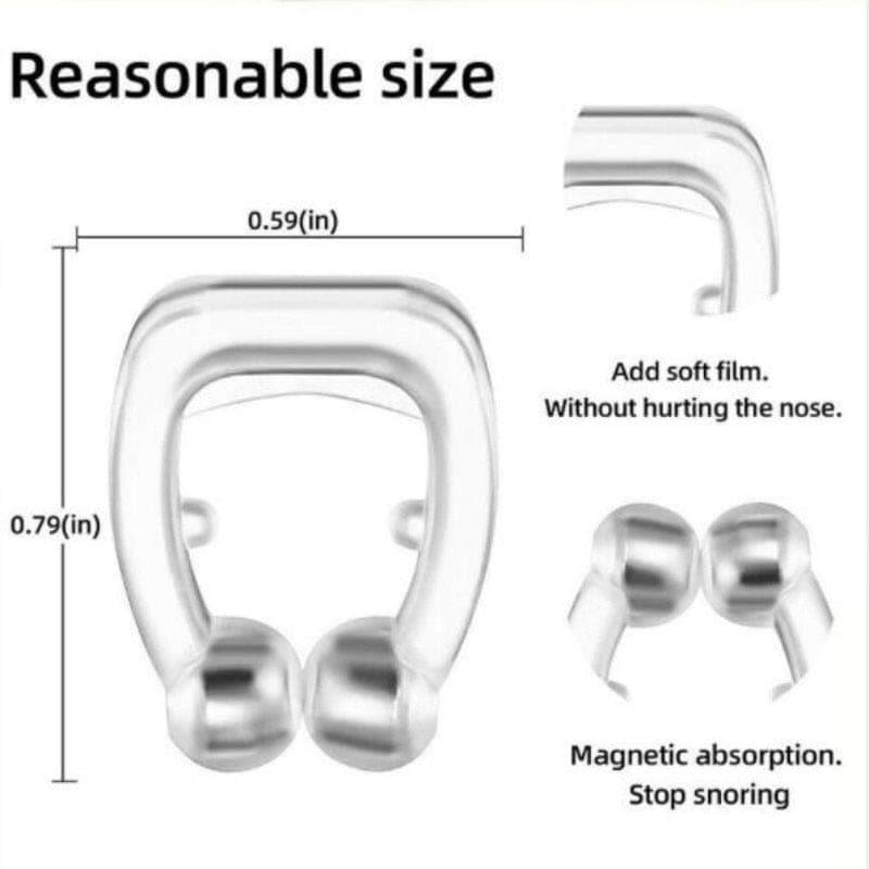 Deals: Anti Snoring Nasal Dilator Easy Breathe Silent Sleep + 1 PC Silicone Nose Clip Magnetic Anti Snore UK - Ammpoure