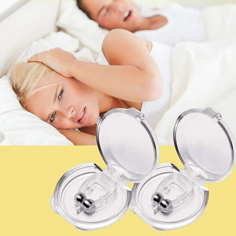 Deals: Anti Snoring Nasal Dilator Easy Breathe Silent Sleep + 1 PC Silicone Nose Clip Magnetic Anti Snore UK - Ammpoure