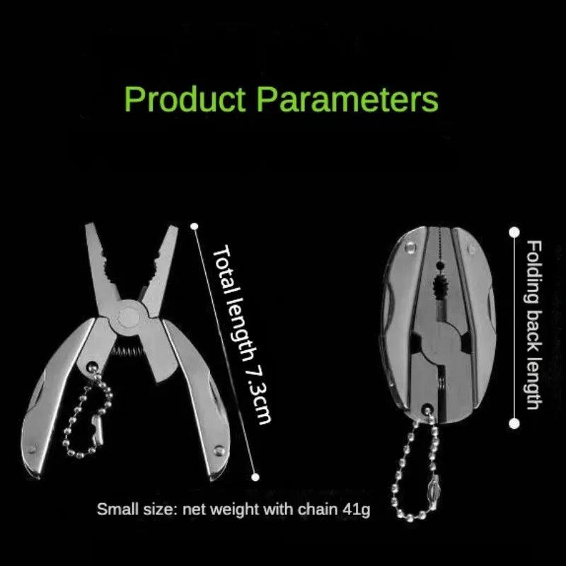 Deals: Portable Pocket Multitool 420 Stainless Steel Multitool Pliers + Compact Lightweight Travel Umbrella - Ammpoure