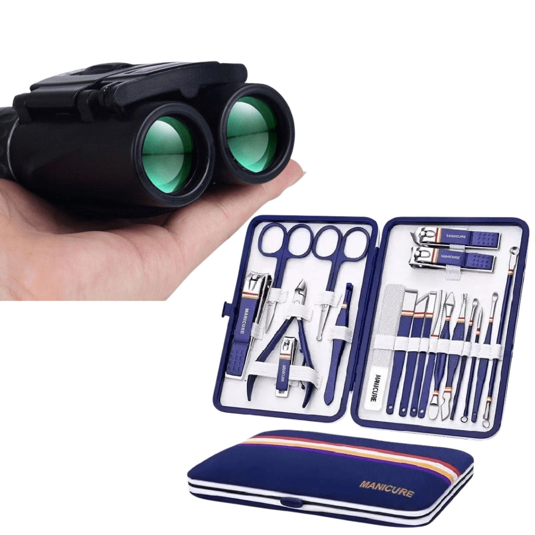 Deals: Premium Binoculars for Bird Watching + 19 in 1 Stainless Steel Manicure set Nail clipper Kit UK - Ammpoure