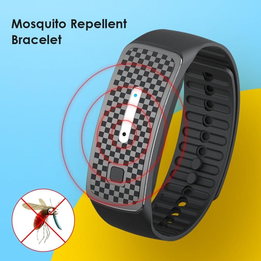 Deals: Ultrasonic Mosquito Repellent Bracelet - USB Charging Success + Waterproof Waist Bag Men Women Sports Mobile Phone Bag UK - Ammpoure