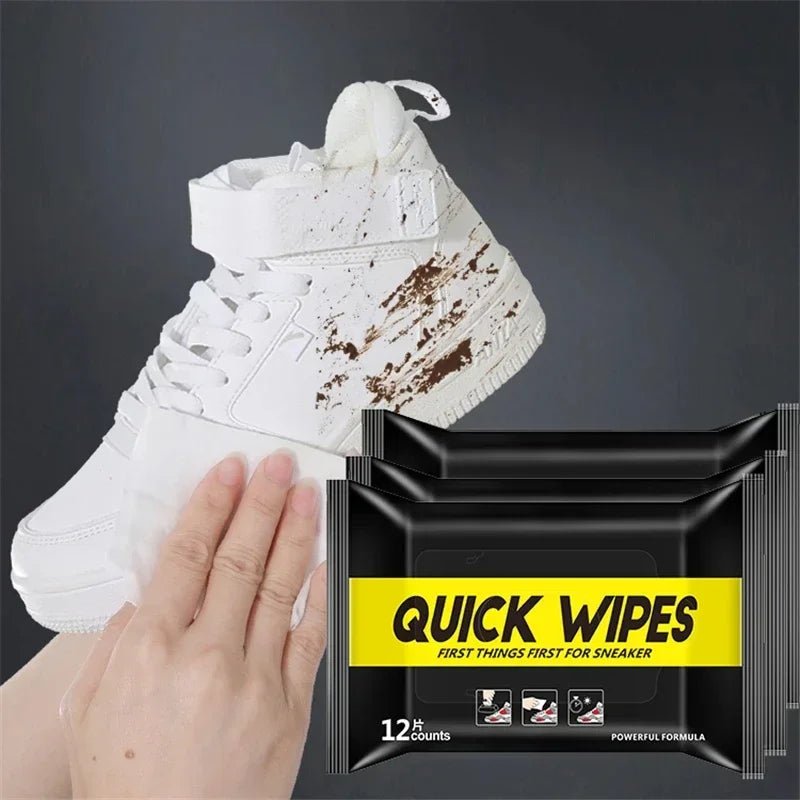 Disposable Shoe Wipes Portable Shoe Cleaners Travel Sneaker Wet Wipes Quick Cleaning White Shoes Artifact Polishing - Ammpoure