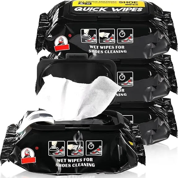 Disposable Shoe Wipes Portable Shoe Cleaners Travel Sneaker Wet Wipes Quick Cleaning White Shoes Artifact Polishing - Ammpoure