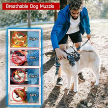Load image into Gallery viewer, Dog Muzzle for Large Medium Small Dogs, Pet Basket Muzzles, Adjustable Dog muzzles for Grooming, Drinkable Sturdy Cage Muzzle - Ammpoure Wellbeing 🇬🇧
