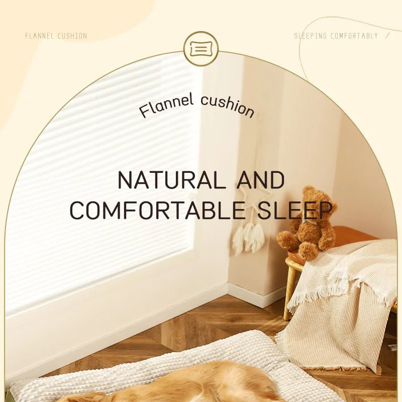 Dog Sleeping Bed USA Warm Soft Fleece Pet Blanket, Detachable Cat & Puppy Mat Cushion for Small, Medium & Large Dogs Pet Supplies - Ammpoure