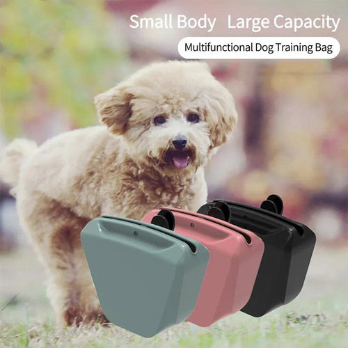 Dog Treat Pouch Safe Silicone Puppy Training Bag for Carrying Kibble Snacks Outdoor Feed Storage Pouch Food Reward Waist Bags - Ammpoure Wellbeing 🇬🇧