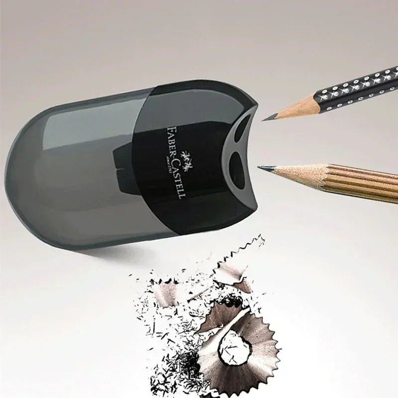 Double Hole & One Hole Pencil Sharpener Canada Creative Transparent Pen Knife for Kids & Students School Stationery Supplies - Ammpoure