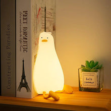 Load image into Gallery viewer, Duck Rechargeable LED Night Light Pat Silicone Lamp Bedside Cartoon Cute Children Nightlights for Home Room Decor Birthday Gift - Ammpoure Wellbeing
