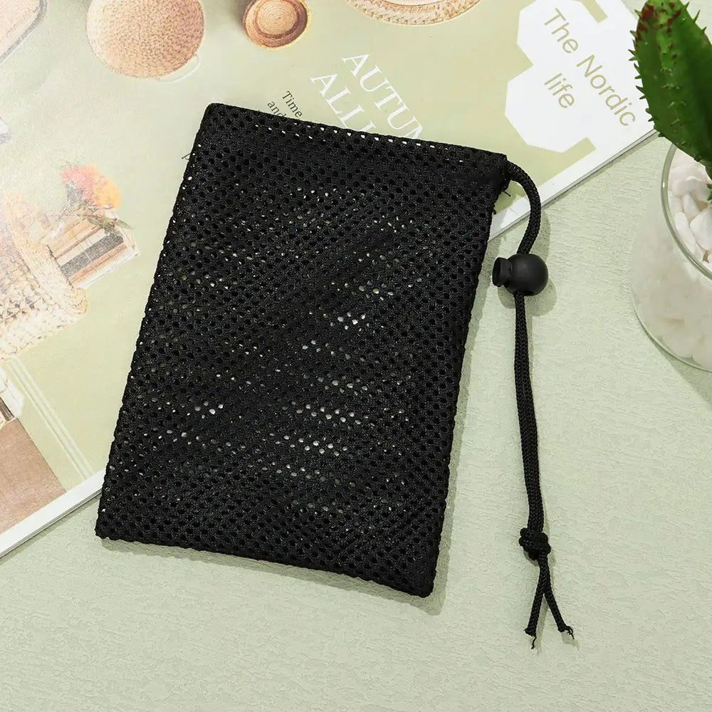 Durable Nylon Mesh Drawstring Bag Multi Purpose Outdoor Travel Stuff Sack Storage Bag Camping Bottle Pot Pan Carrier Pouch - Ammpoure