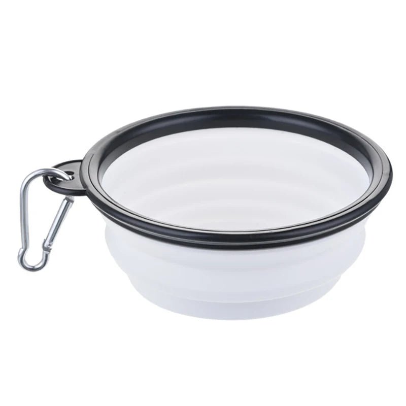 Durable TPR Portable Pet Food Bowl USA for Cats & Dogs, Collapsible Travel Water & Food Bowl for Outdoor Pet Use - Ammpoure