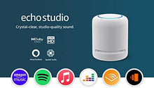Load image into Gallery viewer, Echo Studio | Our best-sounding Wi-Fi and Bluetooth smart speaker ever | Dolby Atmos, spatial audio, smart home hub and Alexa | Glacier White - Ammpoure Wellbeing
