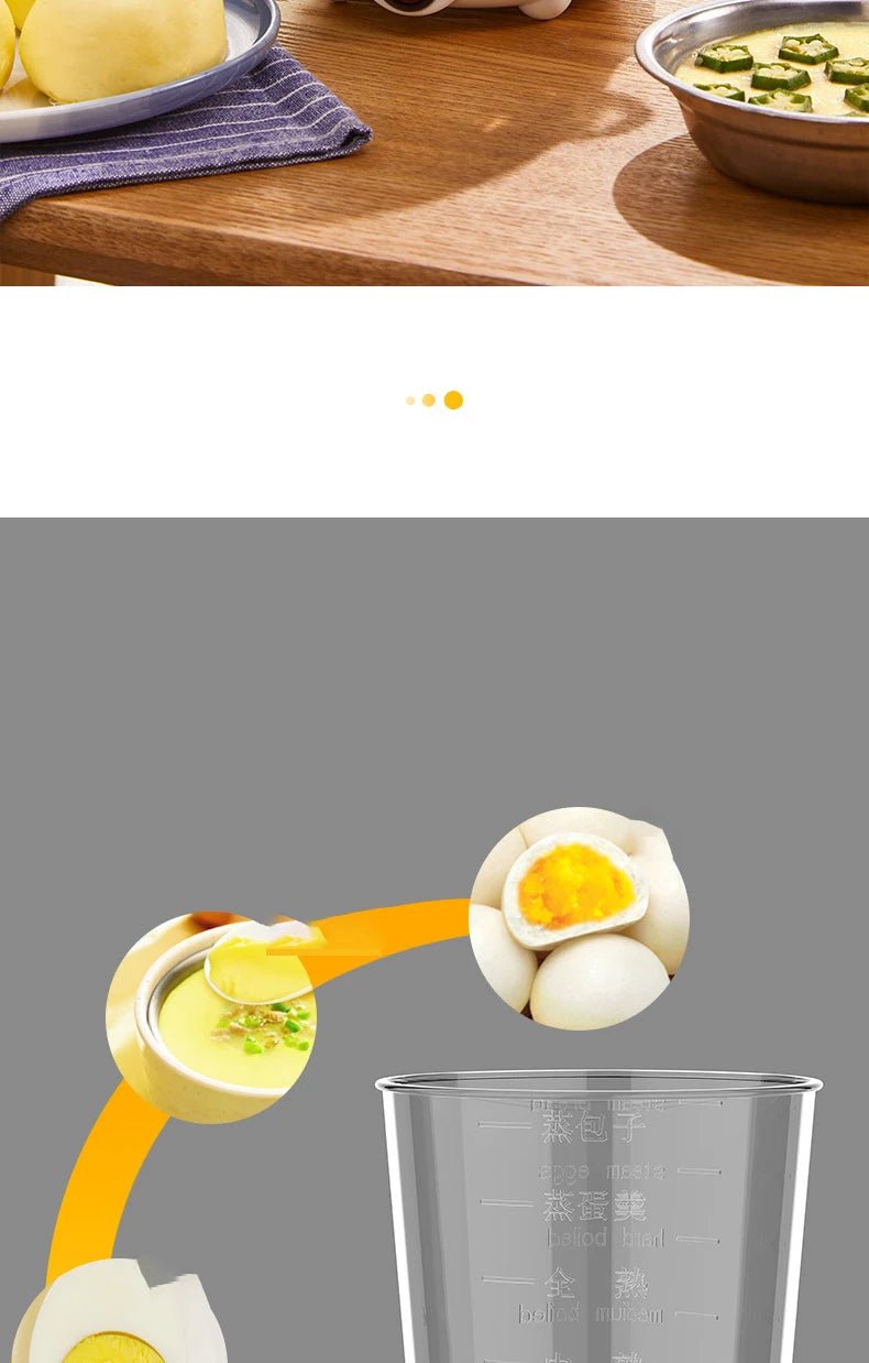 Egg Cooker Multifunctional Electric Egg Boiler Double Layers Egg Cooker Mini Steamer Poacher Kitchen Cooking Breakfast Machine - Ammpoure