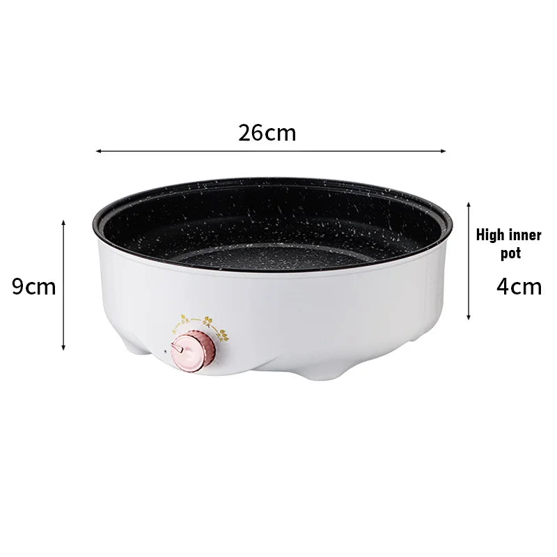 Electric MultiCooker Electric Frying Pan 220V Househould Barbecue Fried Steak Fish Omelette Frying Pan Non - stick Cooking Machine - Ammpoure