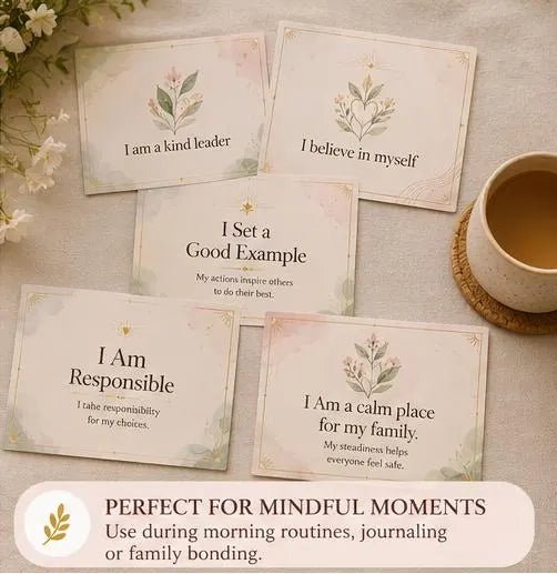 Empowered Leader Mindset Affirmation Cards, Professional Growth Daily Focus Deck, Mindful Workplace Routine Template, Corporate Gift, PDF - Ammpoure