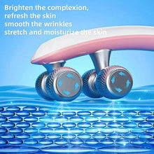 Load image into Gallery viewer, EMS Face Massager Roller Y Shape Face Lifting Device V Face Double Chin Remover Face Care Skin Care Home Use Beauty Tool - Ammpoure Wellbeing 🇬🇧
