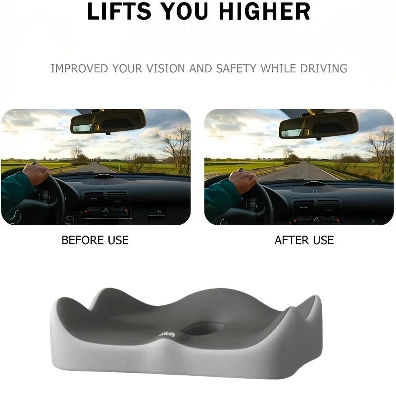 Ergonomic Office Seat Cushion 3 - Zone Memory Foam Lumbar Support Pillow Breathable Posture Corrector for Car Office Wheelchair - Ammpoure