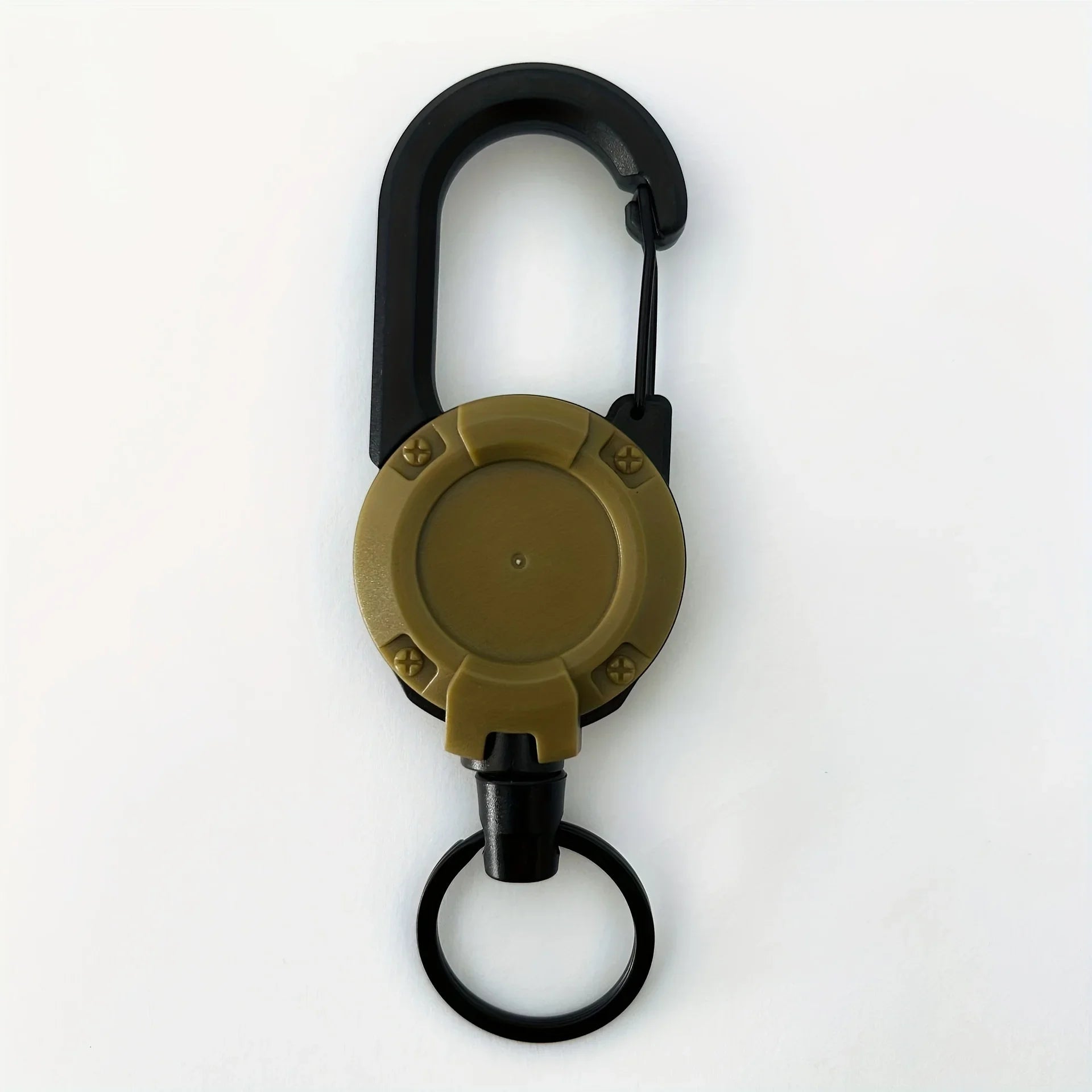 Extendable Retractable Holders Keychain Badge Reels Heavy Duty Clip With Carabiner Key Chain For Men Outdoor Bags - Ammpoure