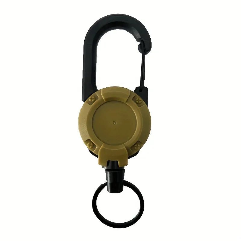 Extendable Retractable Holders Keychain Badge Reels Heavy Duty Clip With Carabiner Key Chain For Men Outdoor Bags - Ammpoure