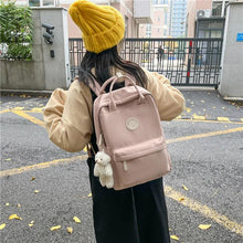 Load image into Gallery viewer, Fashion Women Large Capacity Backpack For Teenagers Black School Bag Female Business Travel Bookbag Girl Waterproof - Ammpoure Wellbeing 🇬🇧
