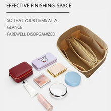 Load image into Gallery viewer, Felt Cloth Insert Bag Organizer Makeup Handbag Organizer Travel Inner Purse Portable Cosmetic Bags - Ammpoure Wellbeing 🇬🇧
