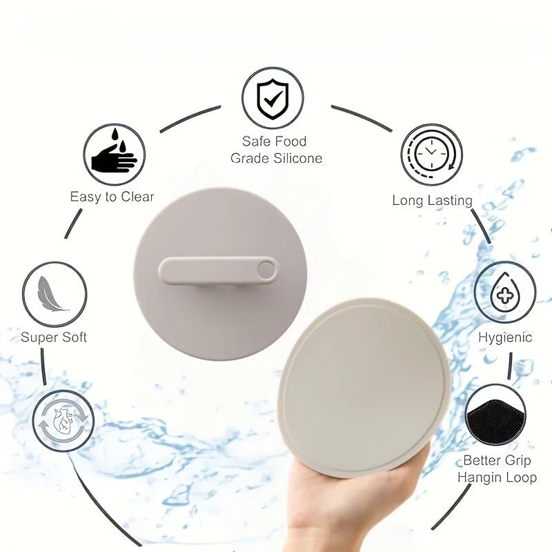 Finger-Design Silicone Shower Scrub Gloves USA Painless Exfoliating Dead-Skin & Mud Remover Body Bath Tool - Ammpoure
