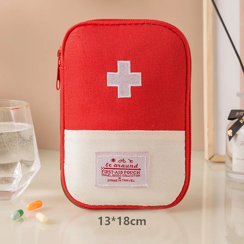 First Aid Kit Pouch Home Medicine Storage Bag Suitable For Outdoor Travel Medical Bag Home Rescue Emergency Survival Kit - Ammpoure
