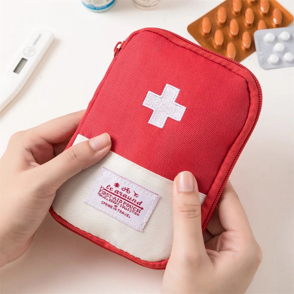 First Aid Kit Pouch Home Medicine Storage Bag Suitable For Outdoor Travel Medical Bag Home Rescue Emergency Survival Kit - Ammpoure